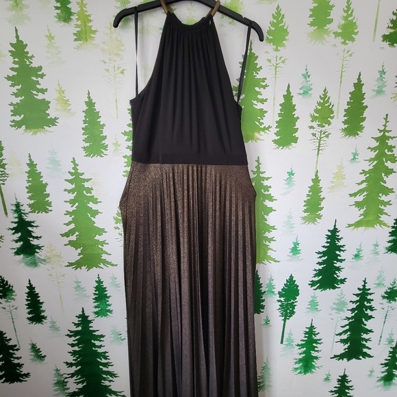 Xscape Dresses & Skirts - Xscape Shimmer Pleated Maxi Dress.